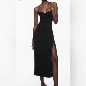 Brand new Zara Midi Corset Dress Black. Never worn.